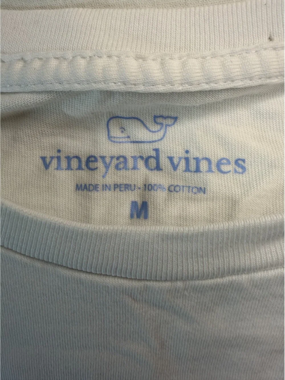 Vineyard Vines x Jeep Mens M Pocket Tee White Navy Grille Graphic Short Sleeve